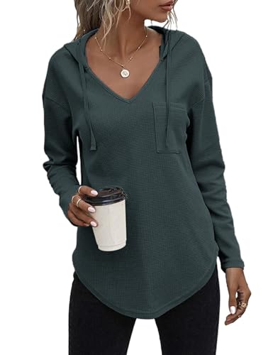Cuptacc Sweat Femme Hoodie Oversize Sweatshirt avec Poche Automne Long
